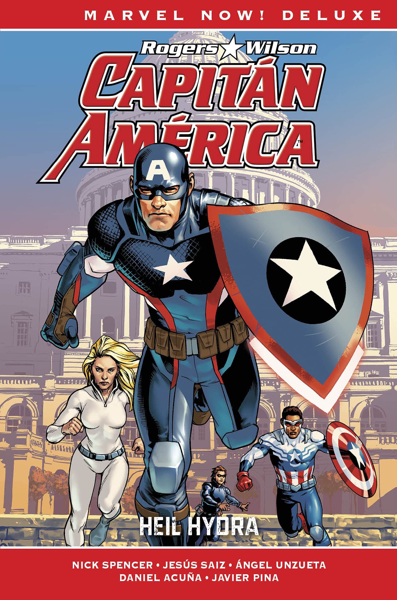 Marvel now! deluxe marvel now deluxe. capitán américa de nick spencer. heil hydra