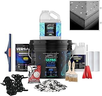 Epoxy Floor Kit for Concrete - USA Made - 2X Thicker, Industrial Grade, Residential & Commercial. 300-400 sq ft or 600 sq ft Kits. Many Styles (Medium Gray with Domino Flake, 300-400 ft²)