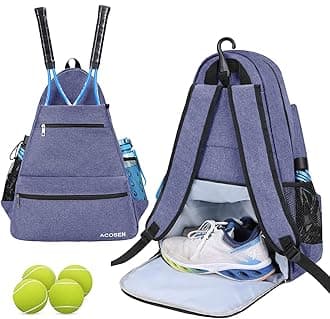 ACOSEN Tennis Bag Tennis Backpack - Large Tennis Bags for Women and Men to Hold Tennis Racket,Pickleball Paddles, Badminton Racquet, Squash Racquet,Balls and Other Accessories