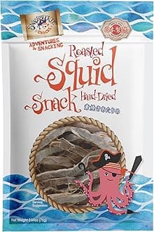 - Hard-Dried Roasted Squid Snack, Atarime 2.64oz (75g), Authentic Japanese Snack by Swashbuckle Snacks, Made in Japan, Otsumami
