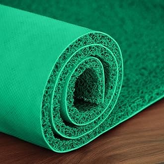 Lifekrafts Polyvinyl Chloride Cushion Noodle Floor Rectangular Mat for Entryways| Dirt/Mud Trapper|60CmX40Cm Green|Heavy Duty Waterproof Indoor/Outdoor Floor Mat for Entry,Entrance,High Traffic Areas
