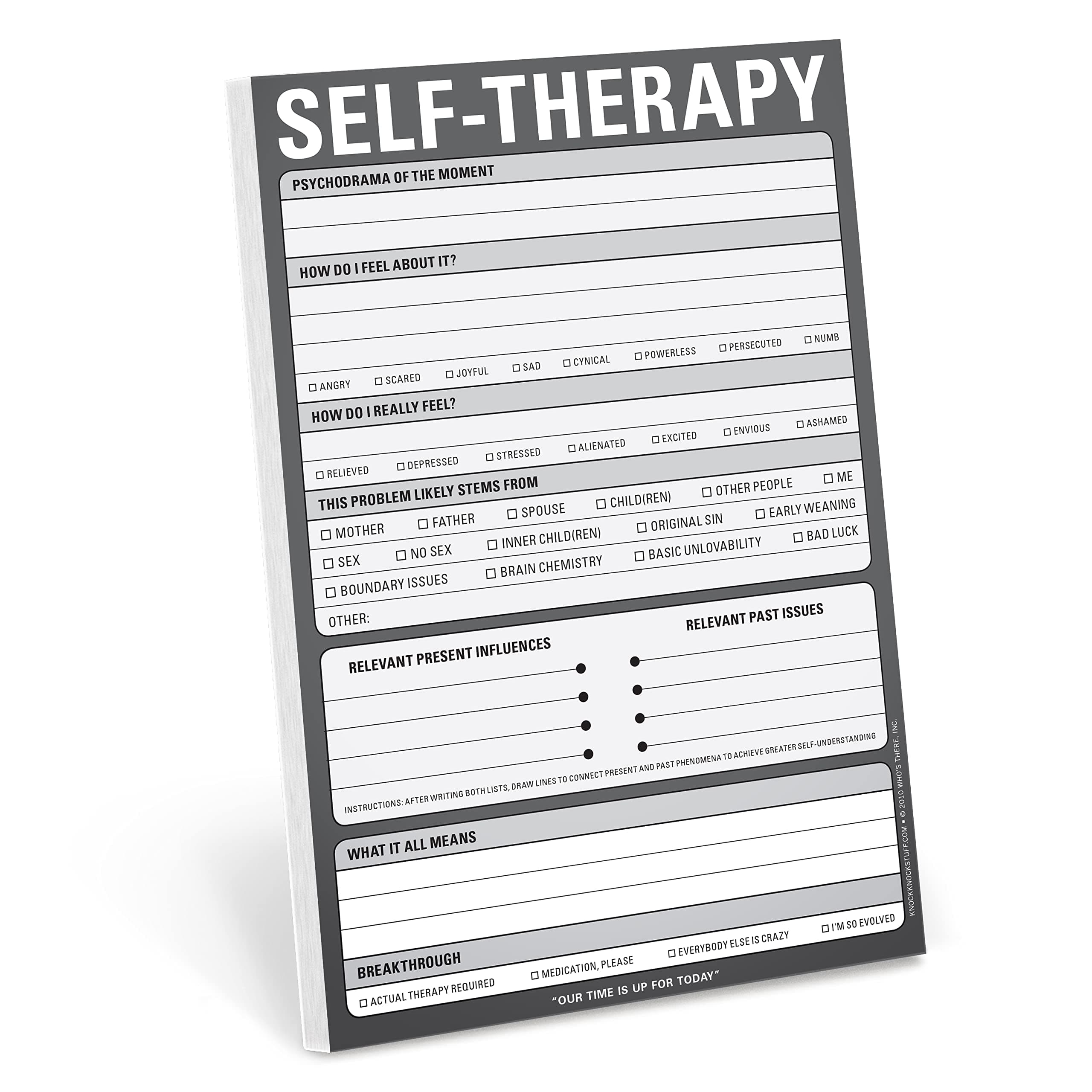Abrexin Selftherapy book Pad,Grey,6 x 9-inches