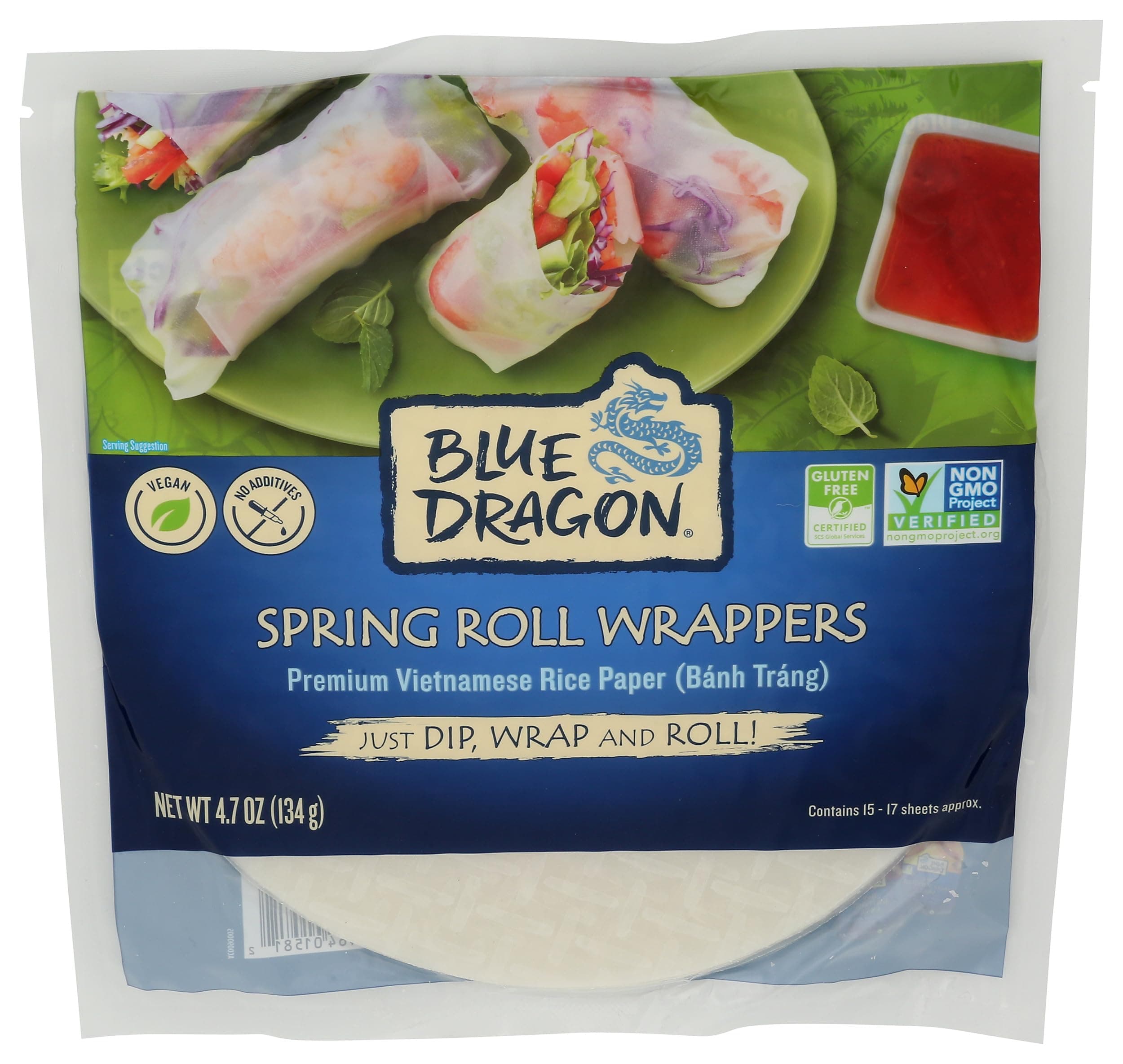 Blue Dragon Spring Roll Wrapper oz, 4.7 Ounce