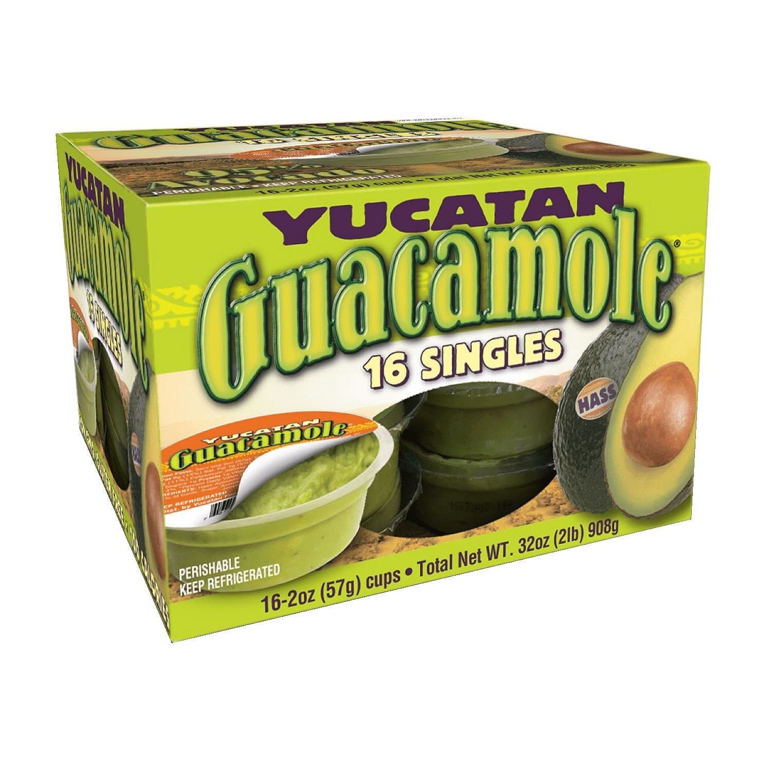 Yucatan Singles Guacamole (2 oz. cup, 16 ct.) (pack of 2)