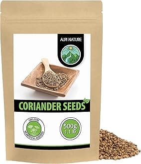 Alpi Nature Coriander Seeds 500g 1.1 lb, Whole Raw Coriander Seeds for Cooking and Spice Blends