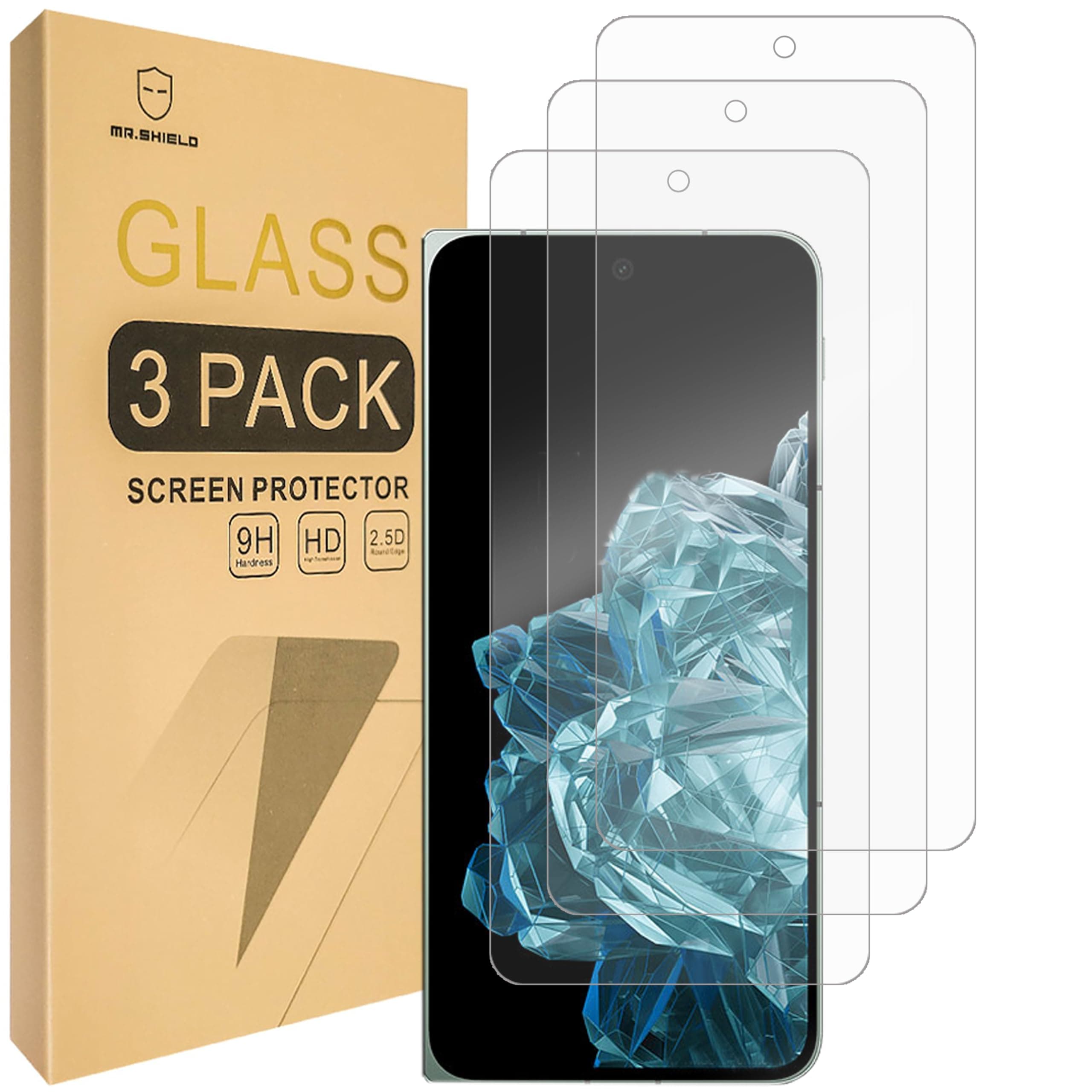 Screen Protector compatible with OnePlus Open [Not For Original Case Version] [Front Screen ONLY] [Tempered Glass] [3-PACK] [Japan Glass with 9H Hardness]