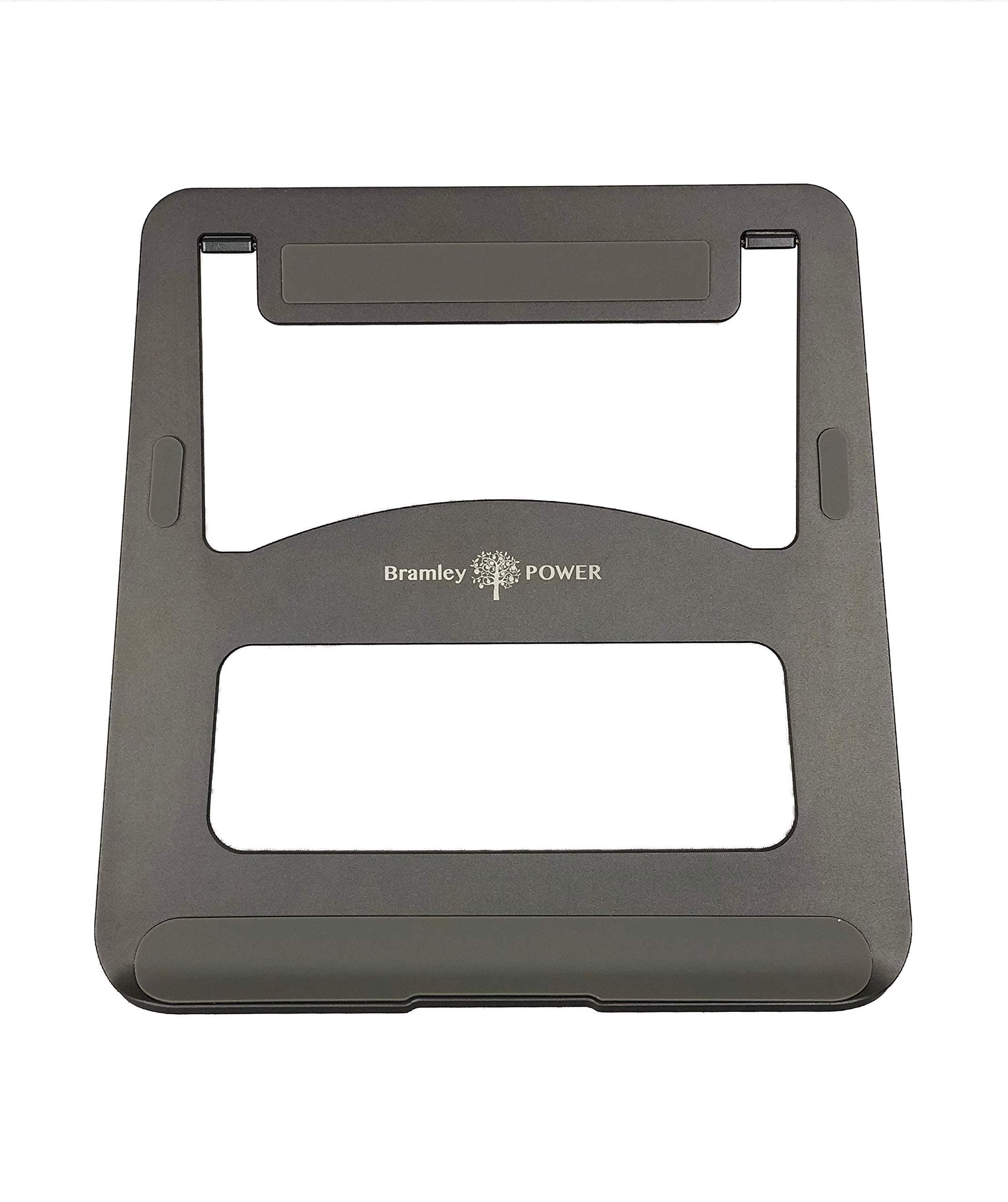 Bramley Power Solid Aluminium Desktop Laptop Stand for Apple Macbook Pro/Air and All Laptops in choice of Silver, Space Grey and Black (Space Grey)