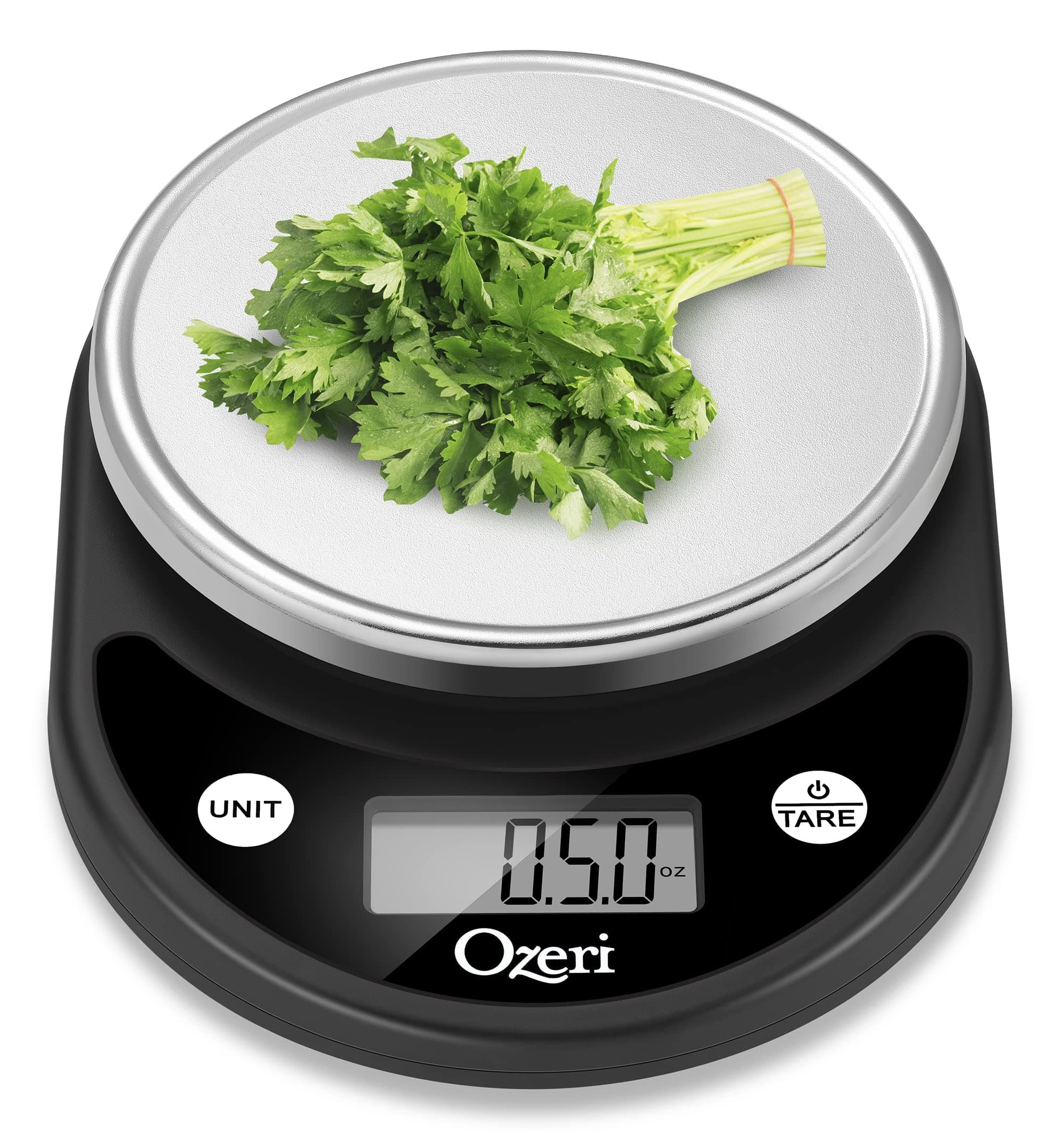Ozeri Pronto Digital Multifunction Kitchen and Food Scale,Silver on Black