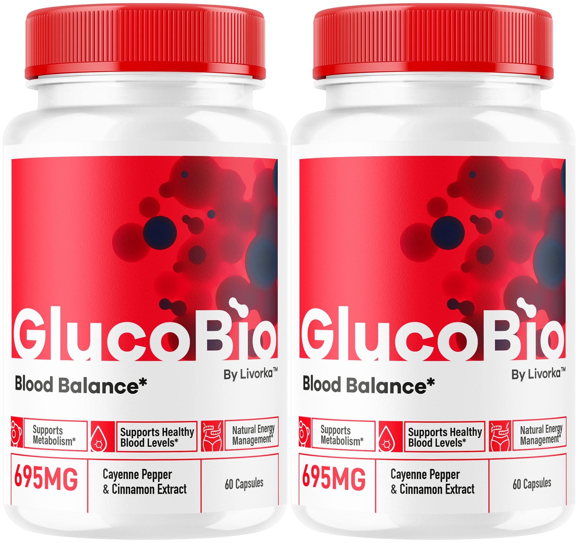 (2 Pack) GlucoBio Capsules - Official Gluco Bio Advanced Formula Support Pills - Maximum Strength, Natural Gluco Bio Supplement Vitamin for Overall Health & Wellness Reviews, 120 Capsules for 2 Months