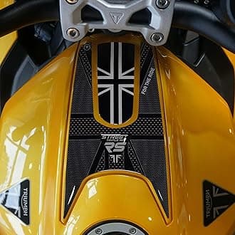 labelbike - 3D Sticker Motorcycle Tank Pad Protection and Decoration in Resin Compatible with Triumph Street Triple 765 RS 2023-2024