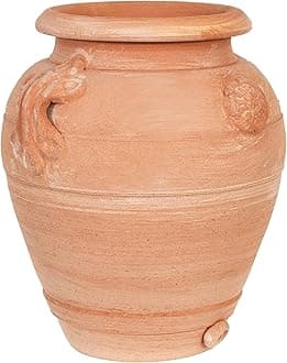 Orcio L28xPR25xH30 - Terracotta Pots for Outdoor Plants - Large Outdoor Planters