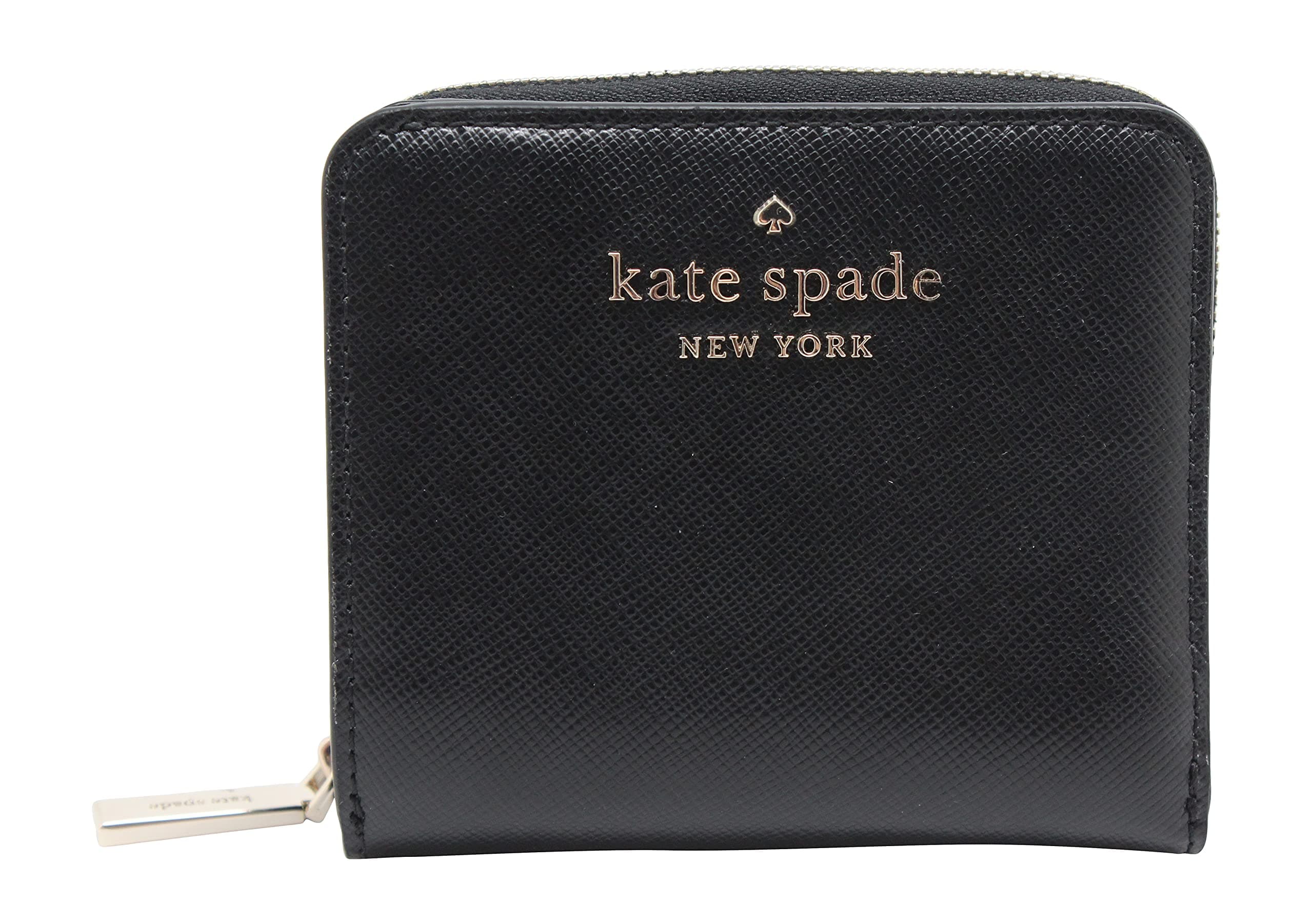 Kate Spade New York Small Zip Around Leather Wallet Black