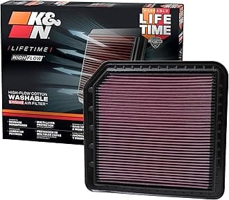 K&N Engine Air Filter: High Performance, Premium, Washable, Replacement Filter: Compatible with 2012-2019 Nissan/Infiniti V8 5.6 L (Armada, Patrol, QX80, QX56), 33-2456