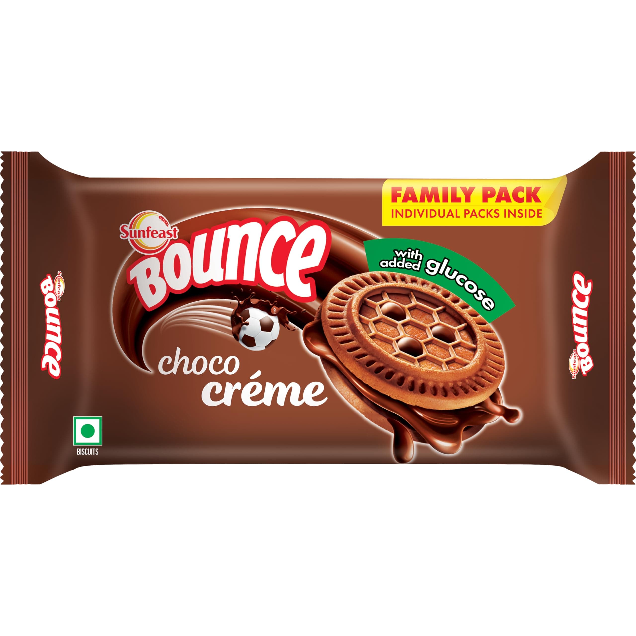 Sunfeast Bounce Choco Cream, 372g/348g