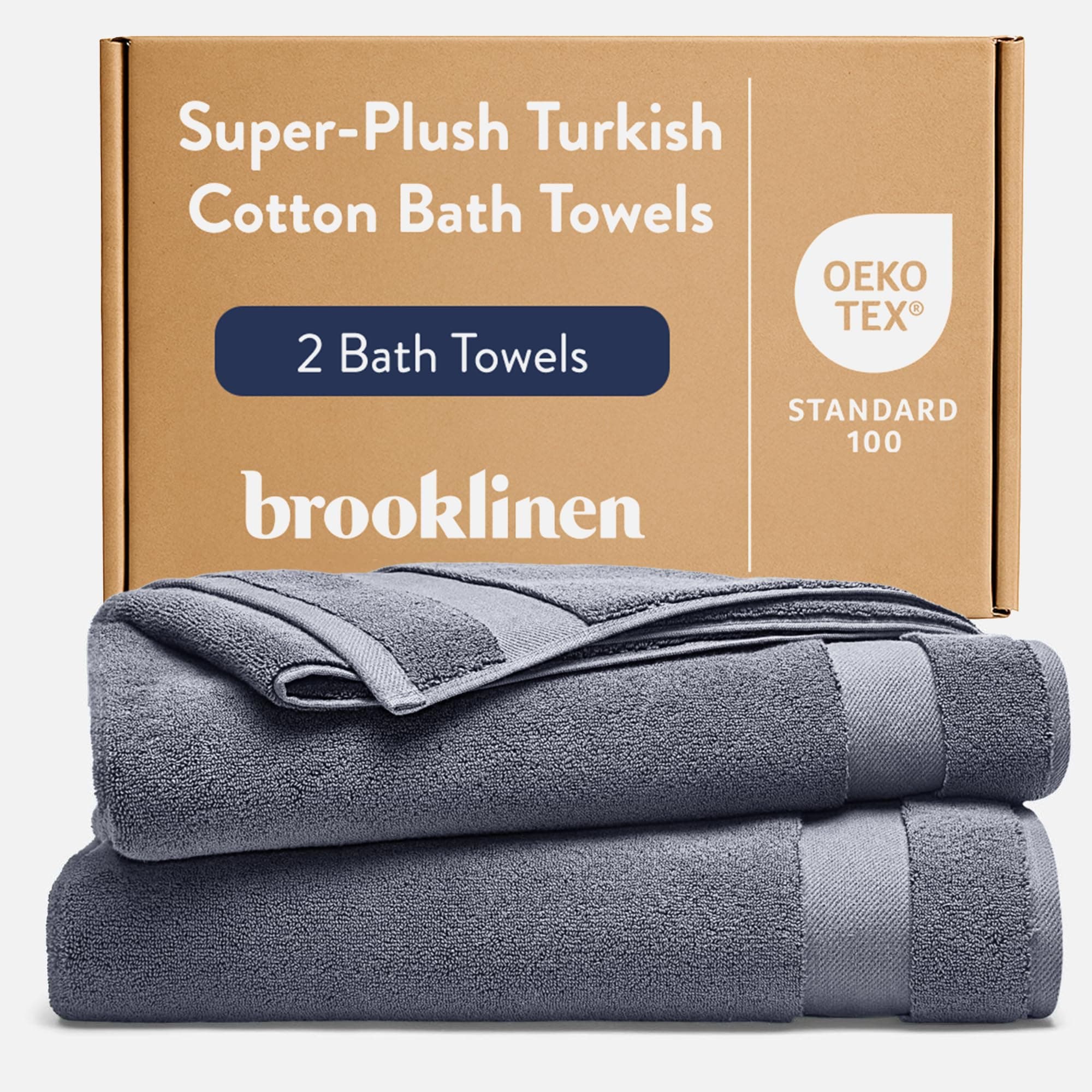 Brooklinen Super-Plush Bath Towels (Slate)