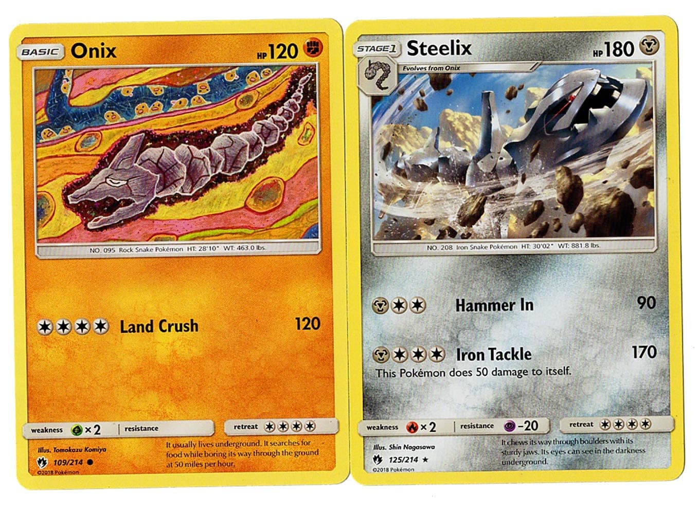 Steelix 125/214 - Lost Thunder - Evolution Pokemon 2 Card Set - Rare