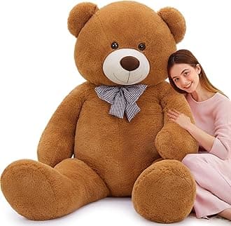 MaoGoLan Giant Teddy Bear 6 Feet Tall, Dark Brown Human Size Big Teddy Bear Stuffed Animal for Boyfriend,Girlfriend,Wife on Valentines Day,Christmas,Birthday