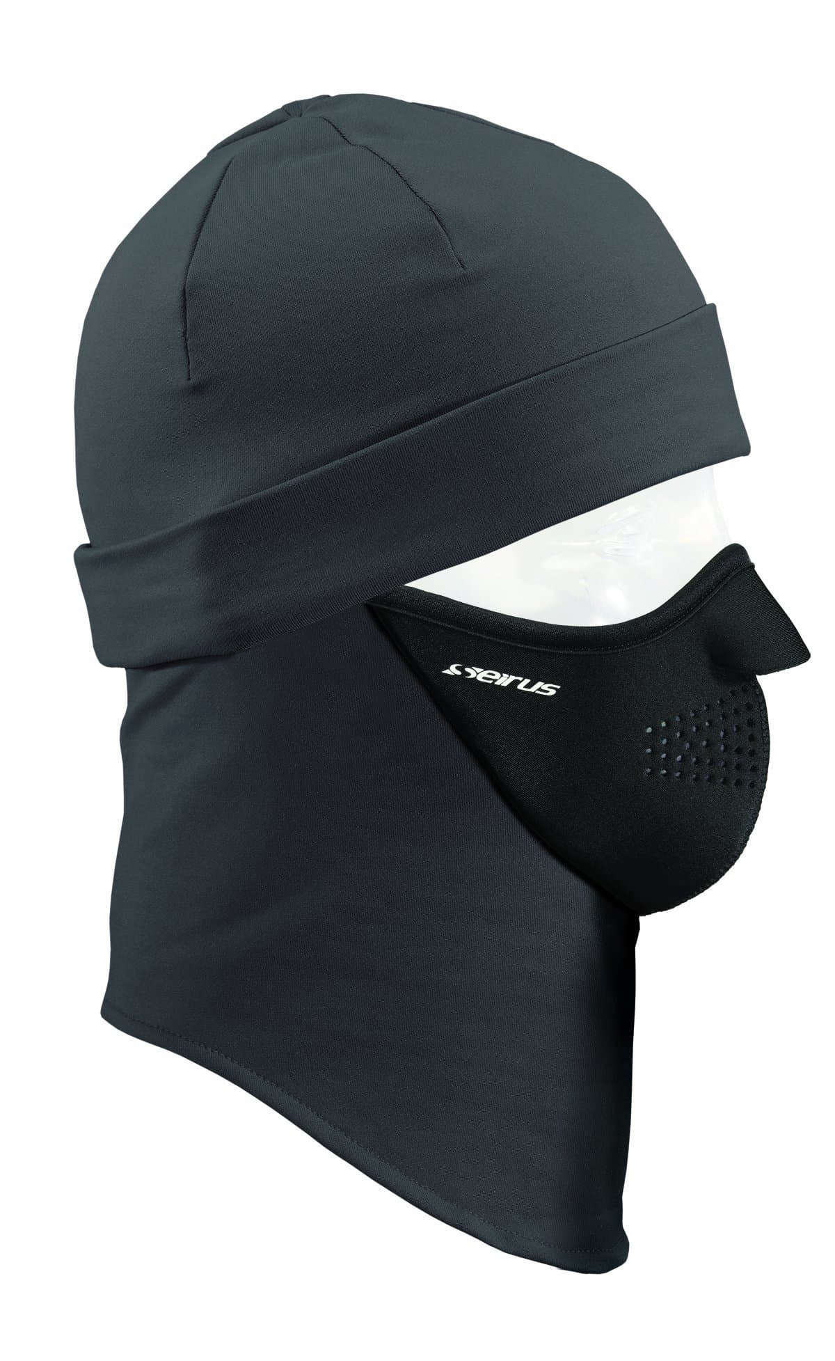 SeirusInnovation 2232 Unisex Dynamax Quick Combo Headliner Skull Cap with Built in Balaclava for Head Face and Neck Protection, One Size