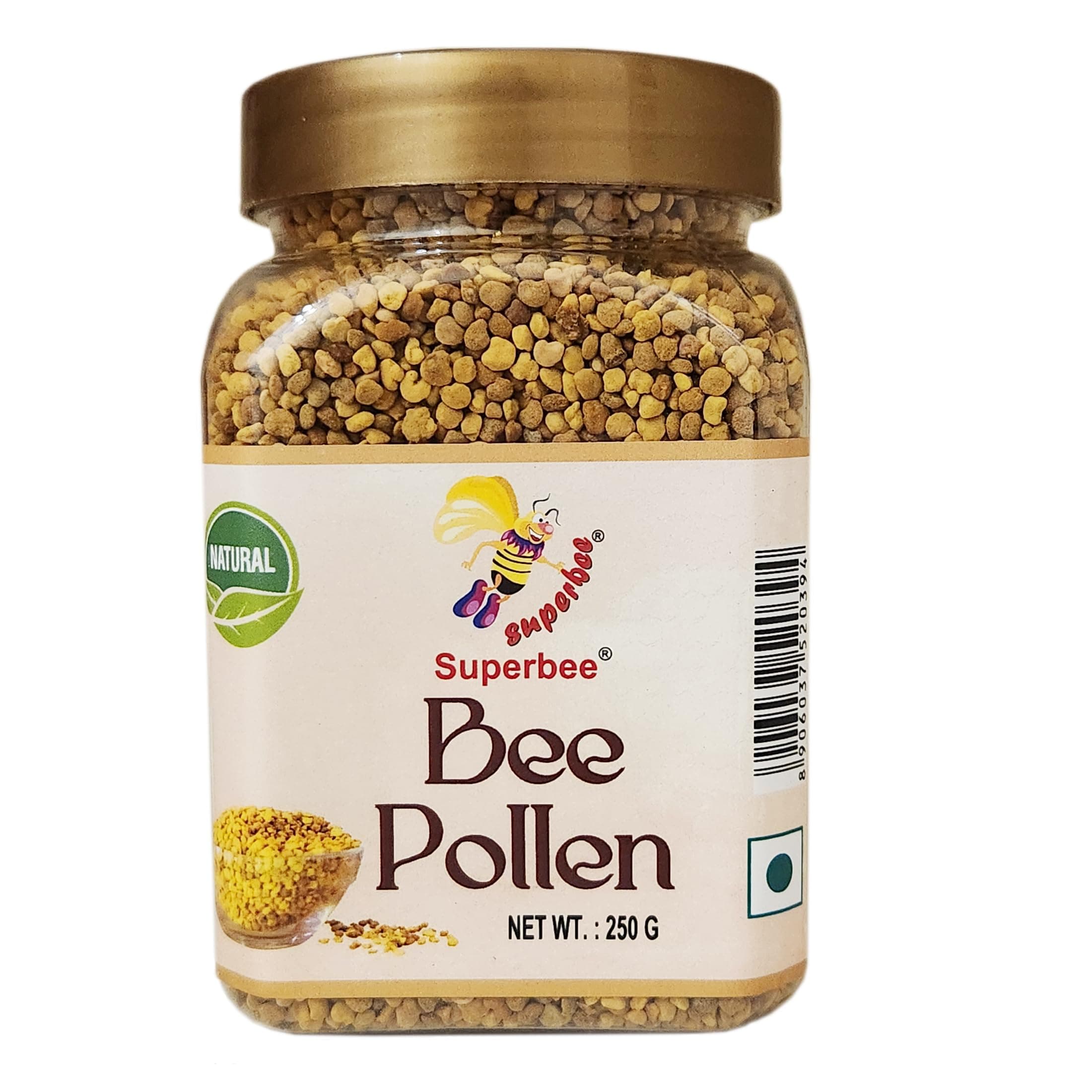 Superbee 100% Natural Bee Pollen granules, 250g
