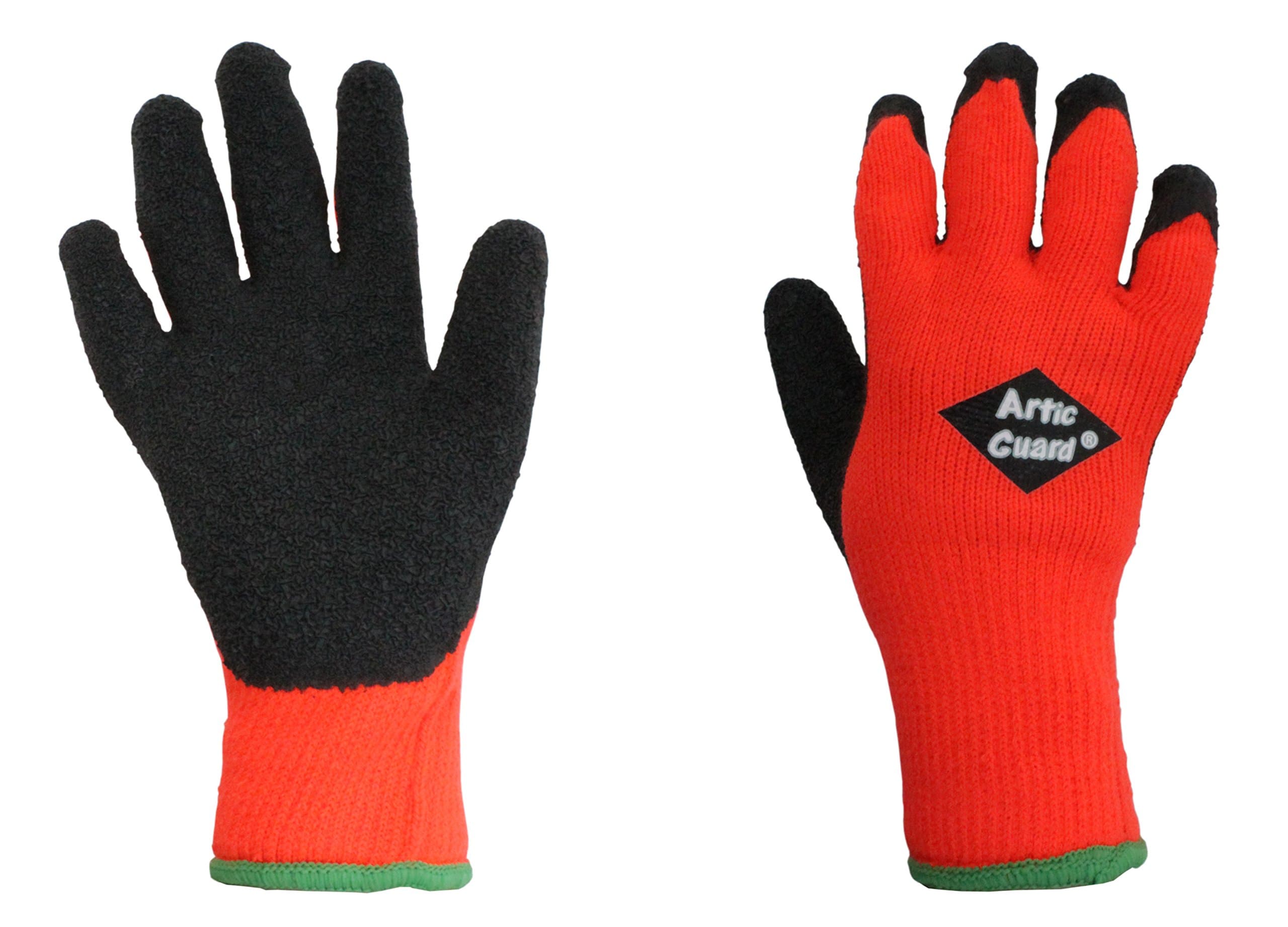 ARCTIC GUARD Cold Weather Grip Glove (Orange, Medium)