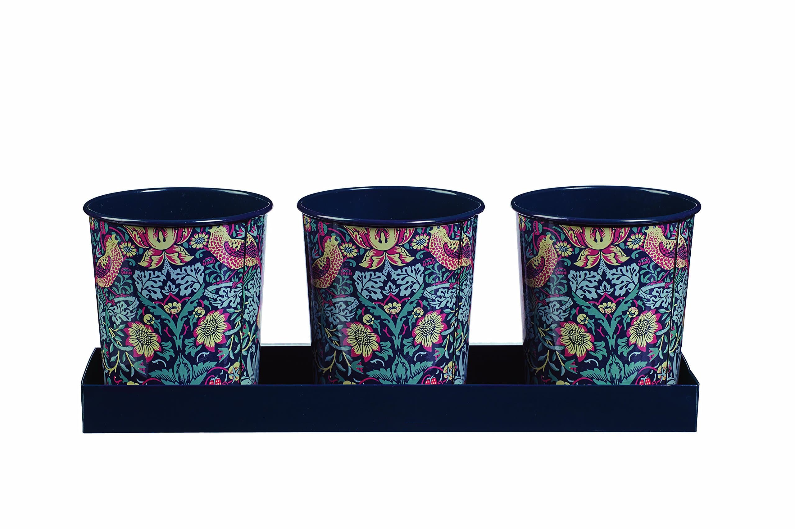 William Morris Strawberry Thief Herb Pots by Briers