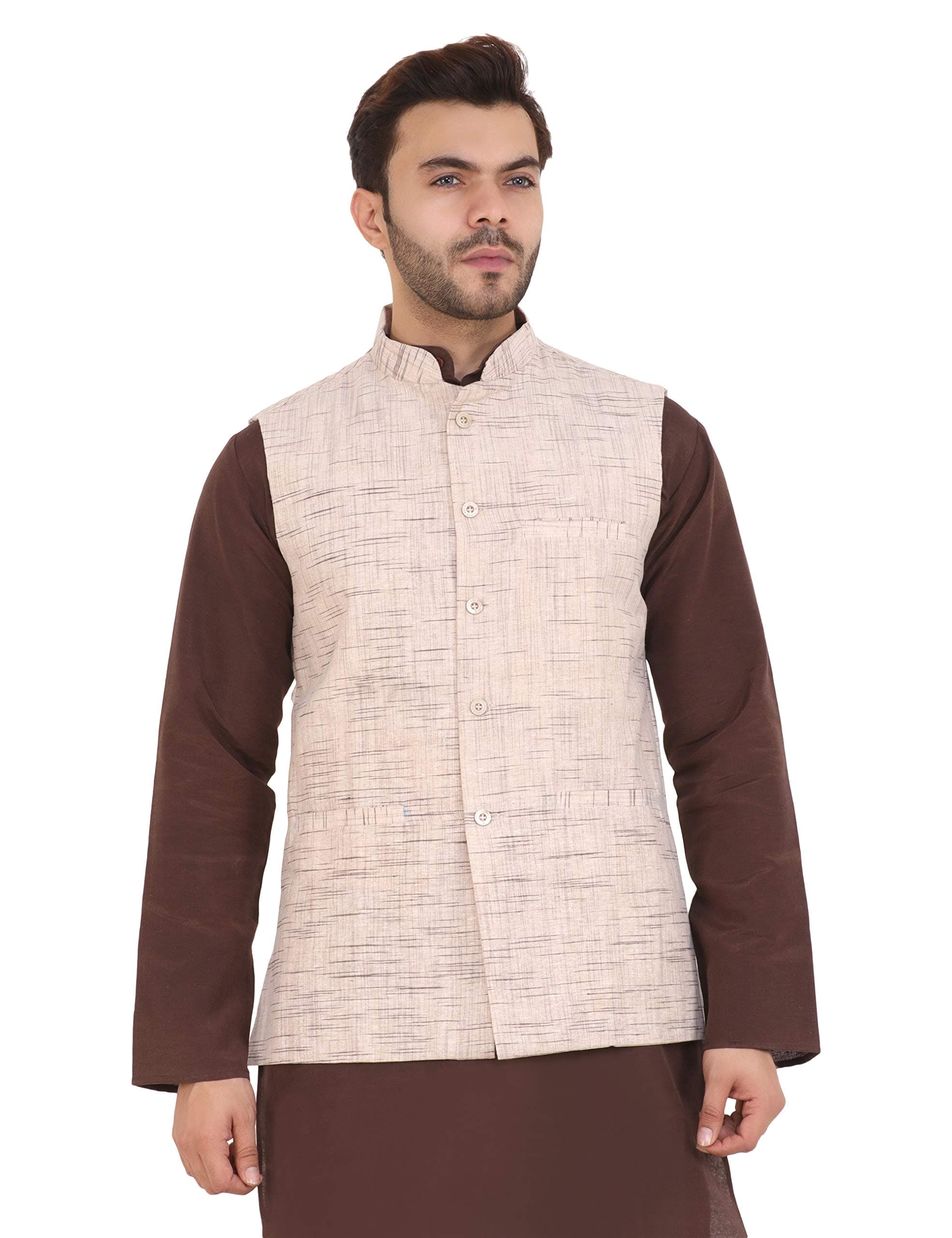 LATEST CHIKANMen's Textured Nehru Jacket