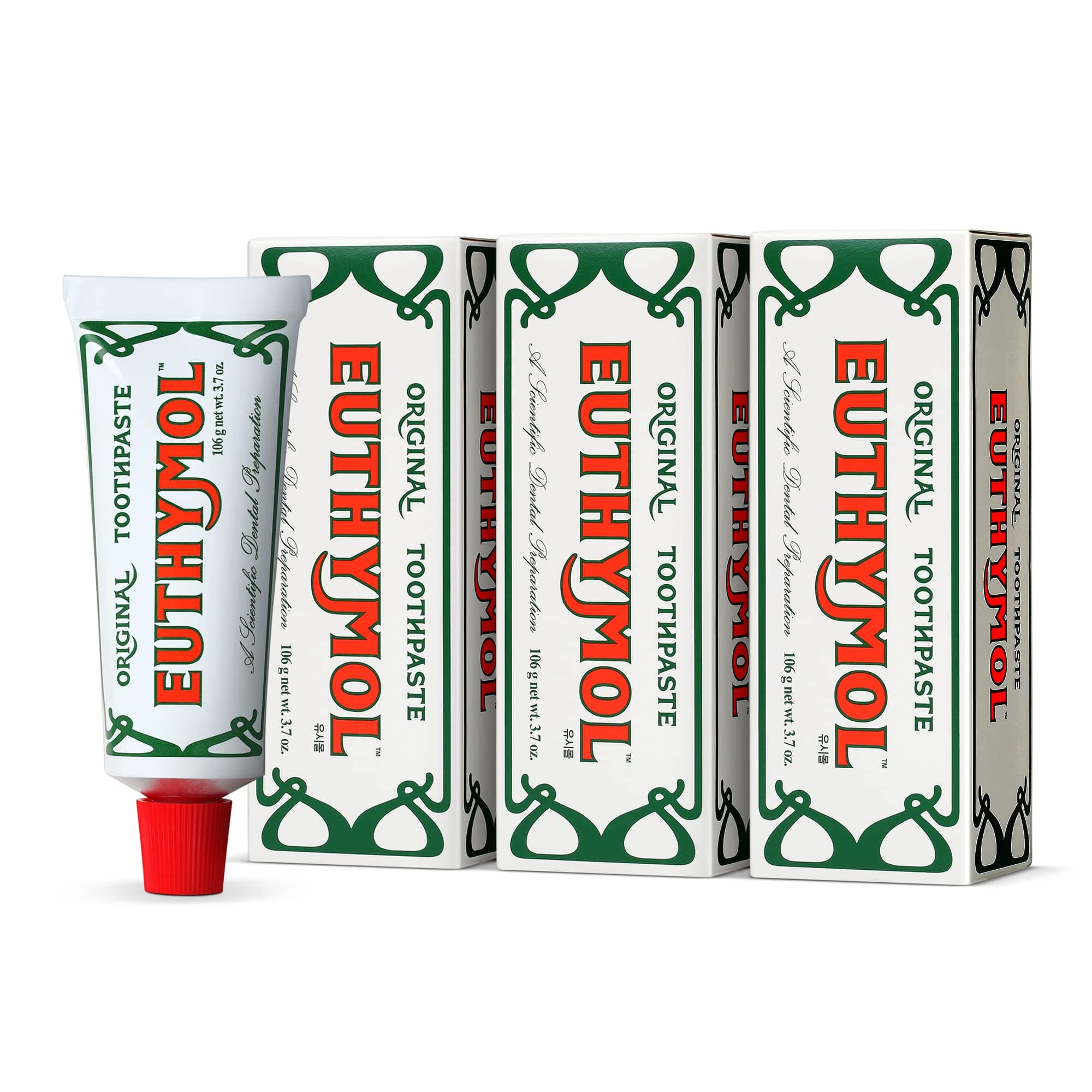 THREE PACKS of Euthymol Original Toothpaste [Personal Care]