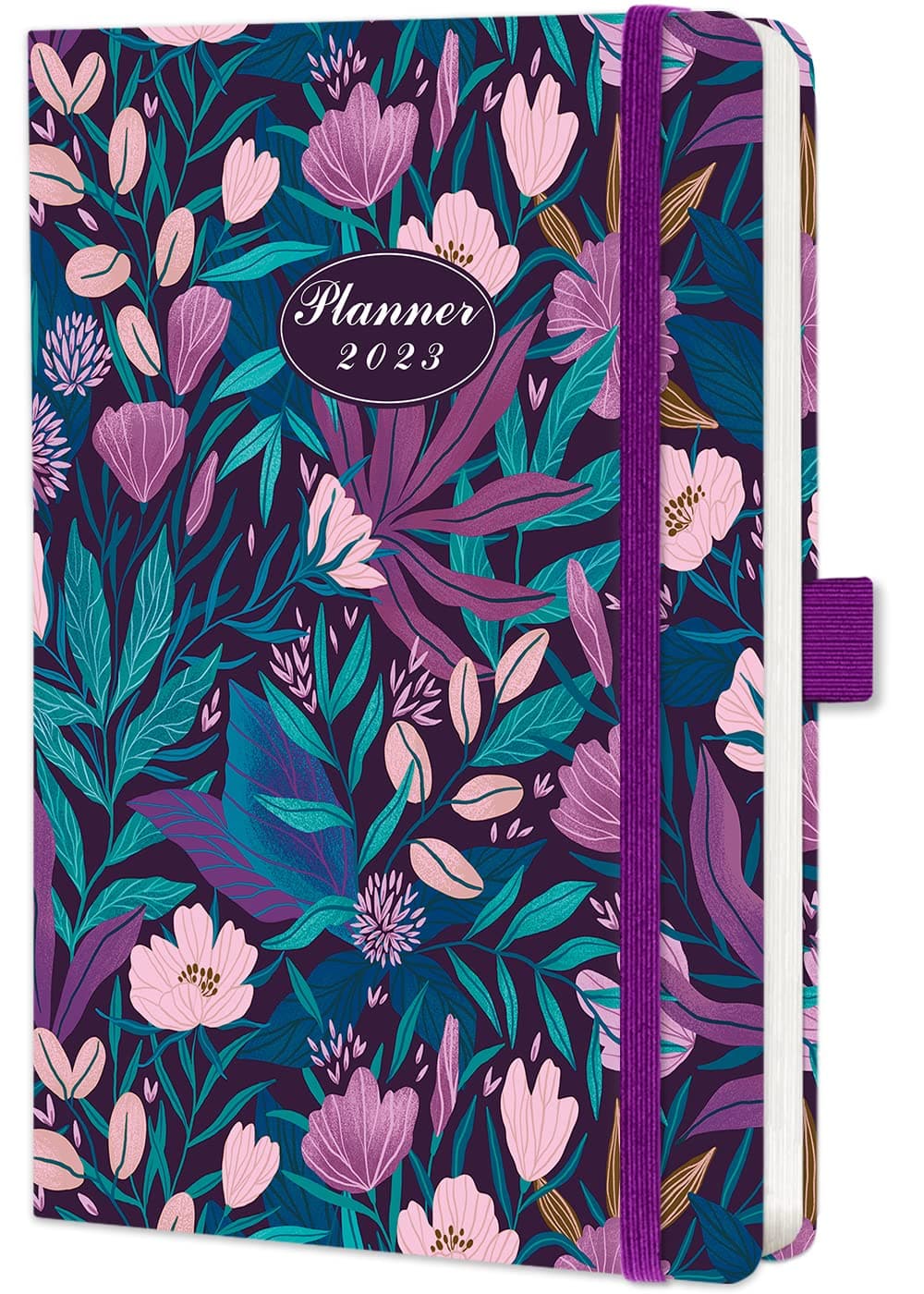 2023 Diary A5 Week to View, Weekly & Monthly Planner, from Jan 2023 to Dec 2023, Academic Diary 2023 with Tabs, Pen Loop and Inner Pocket, Size A5 (21×14.5×2.5cm)
