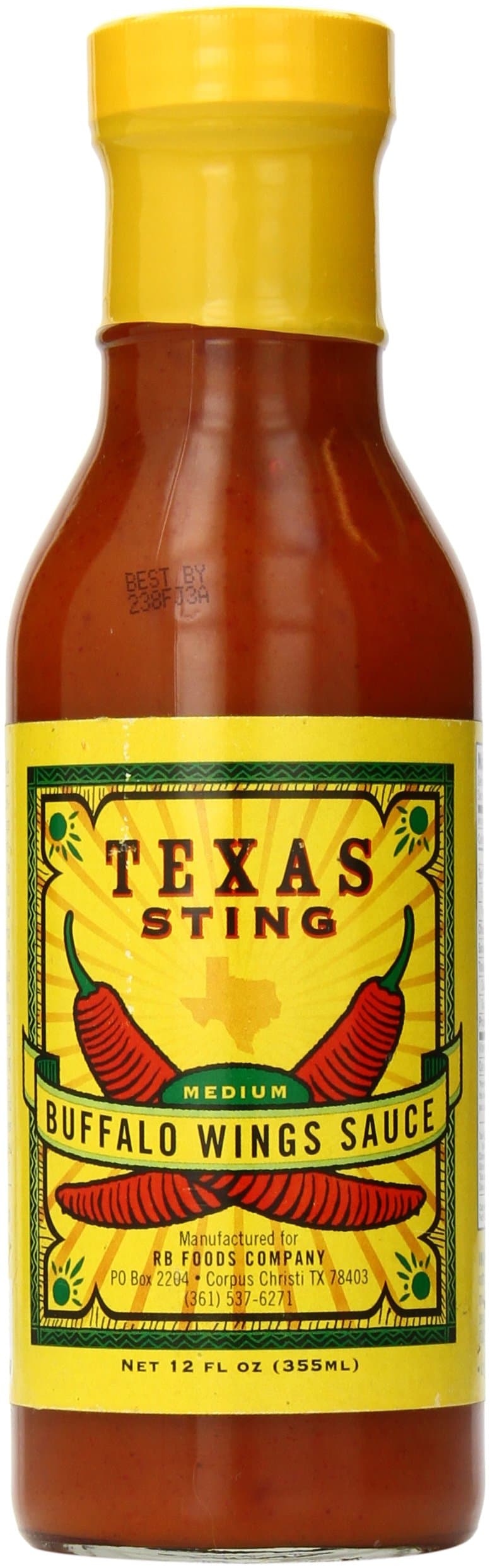 Texas Sting Medium Buffalo Wing Sauce, 12 Ounce