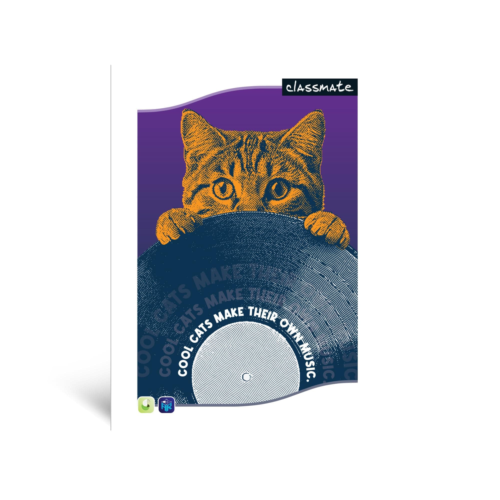 Classmate Longbook - Single Line, 344 Pages, 297mm x 210mm, Pack of 4