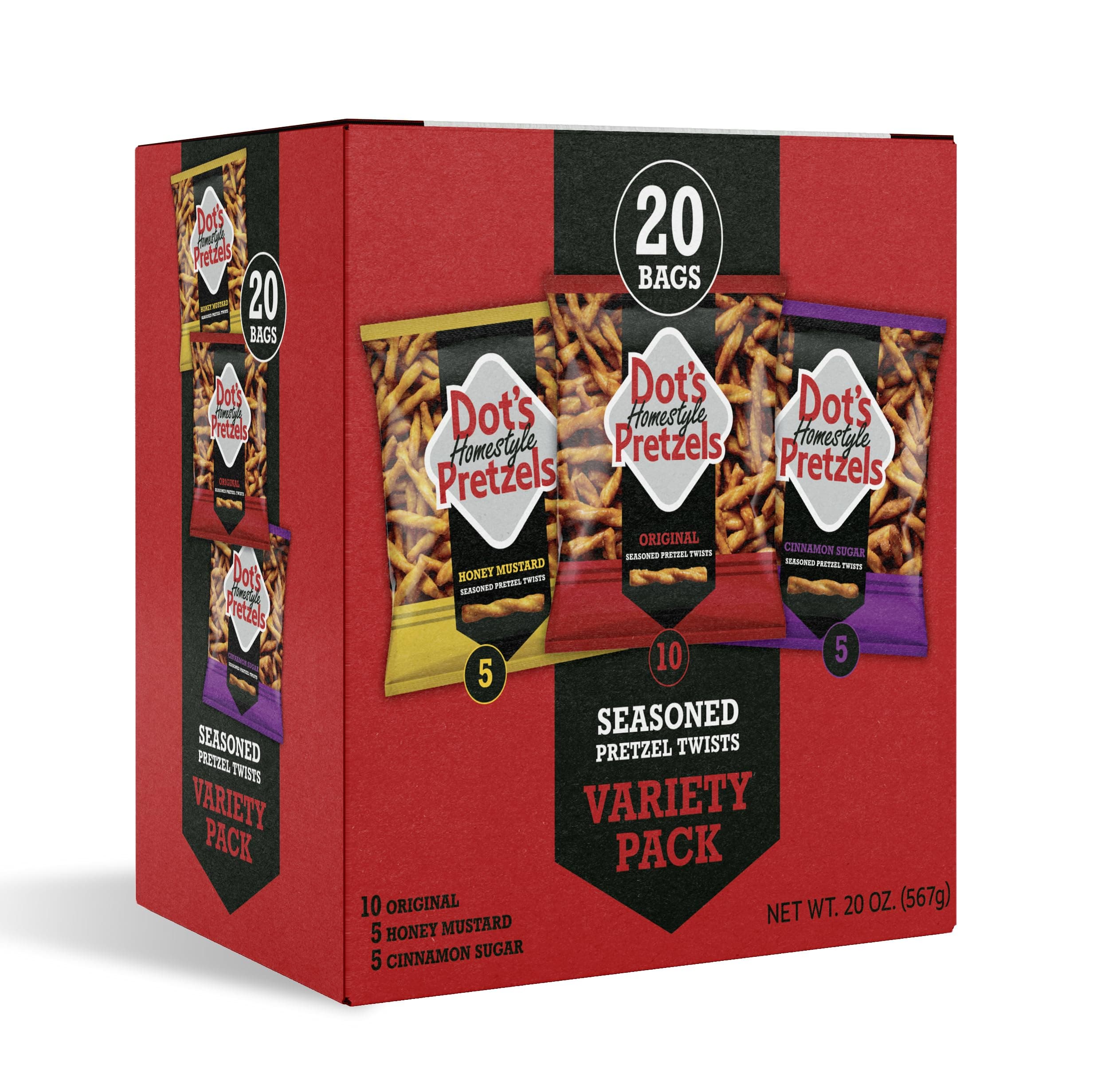 Dot's Pretzel Variety Pack 1oz 20ct