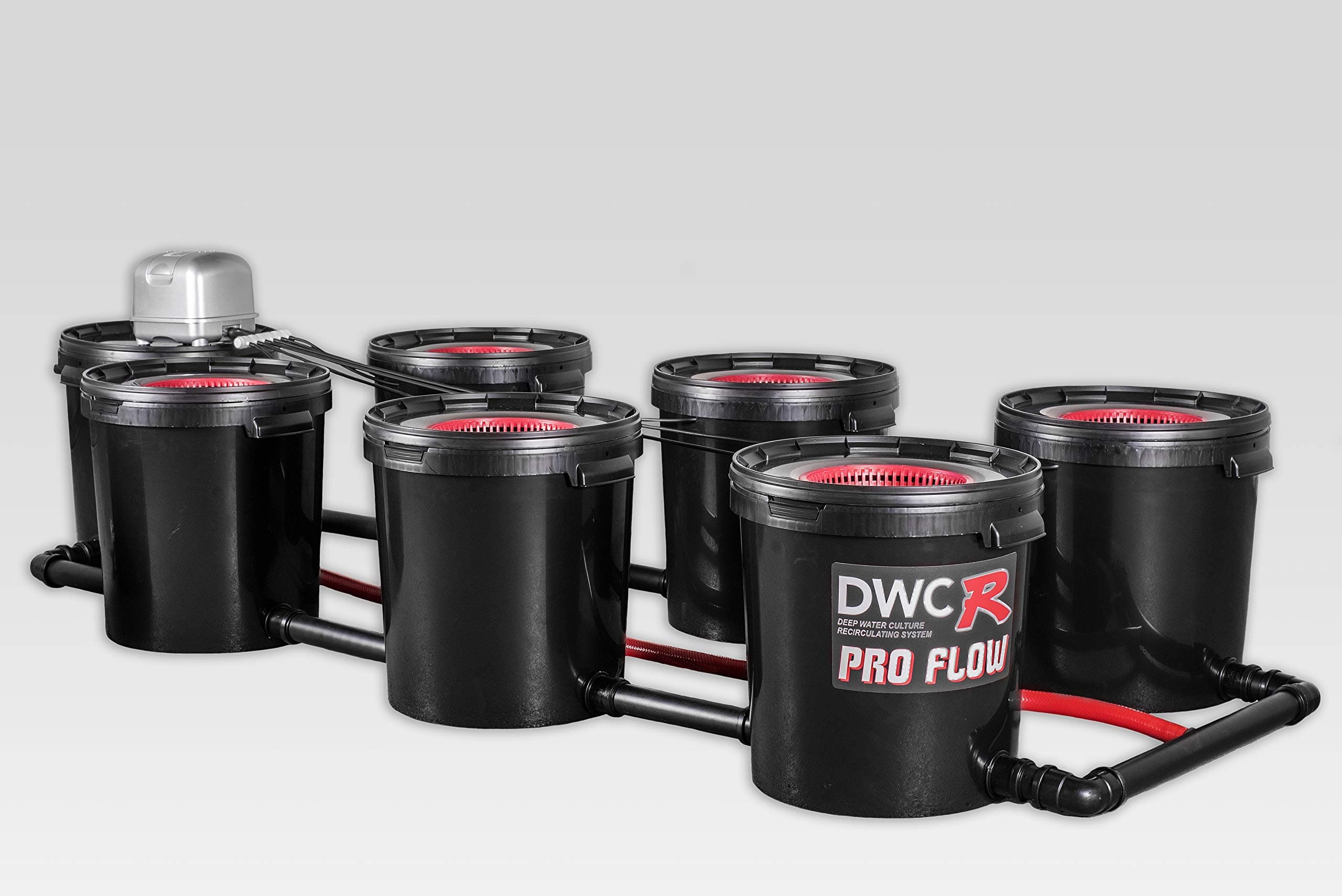 6 Pot RDWC PRO FLOW Hydroponic Deep Water Culture System