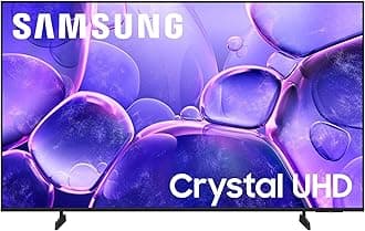 Samsung 55-Inch Class Crystal UHD U8000F 4K Smart TV (2025 Model) Endless Free Content, Crystal Processor 4K, MetalStream Design, Knox Security, Compatible with Alexa