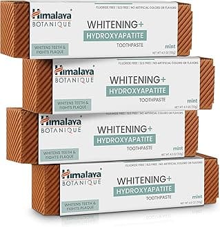 - Botanique Whitening + Hydroxyapatite Toothpaste, Mint Flavor - Nano Hydroxyapatite to Support Remineralization and Restore Enamel to Strengthen Teeth - Vegan, Gluten Free, 4 oz (Pack of 4)