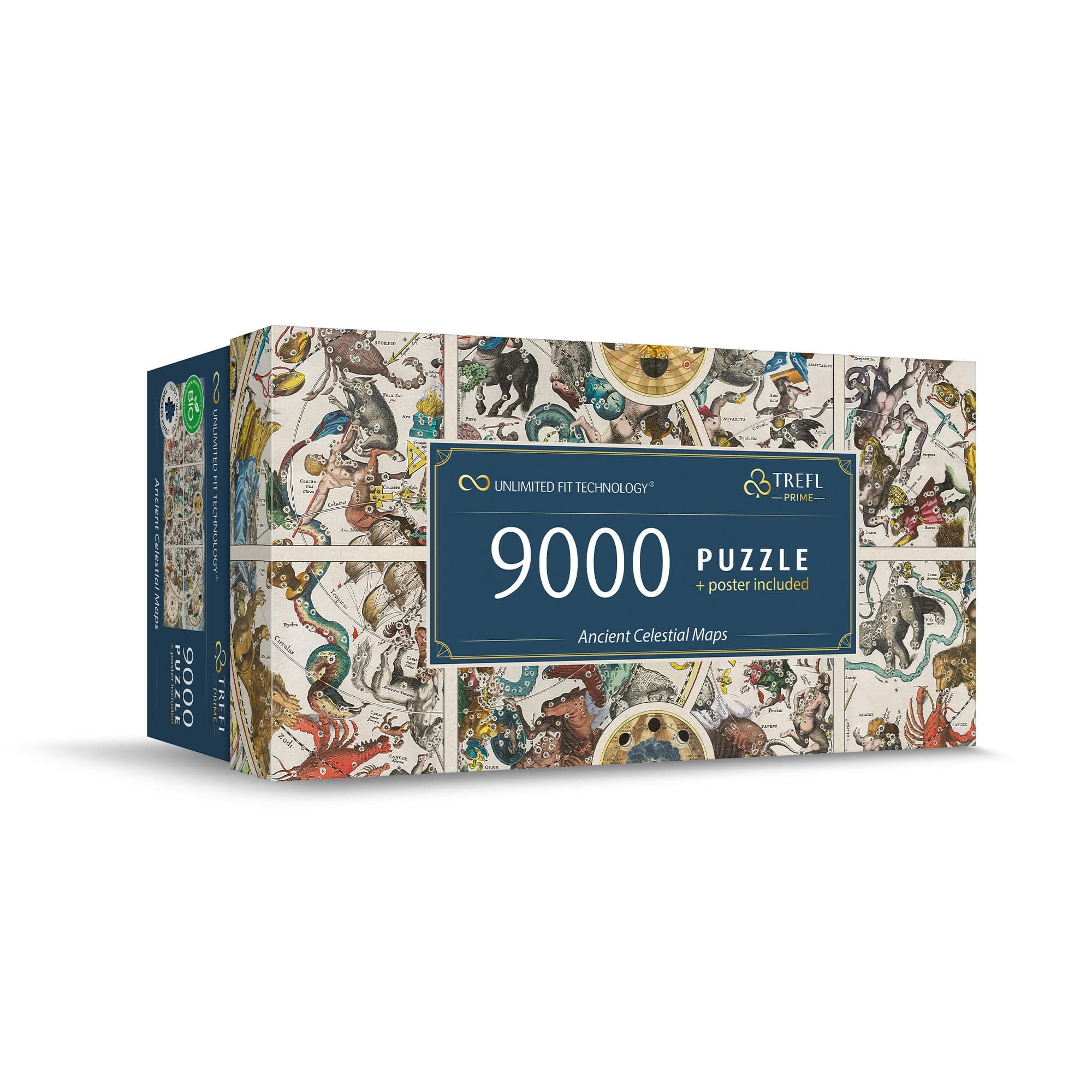 Prime - Puzzle UFT: Ancient Celestial Maps - 9000 Pieces, Large Puzzle with an Antique Sky Map, Thickest Cardboard, Organic, EKO, Entertainment for Adults and Children from 12 Years