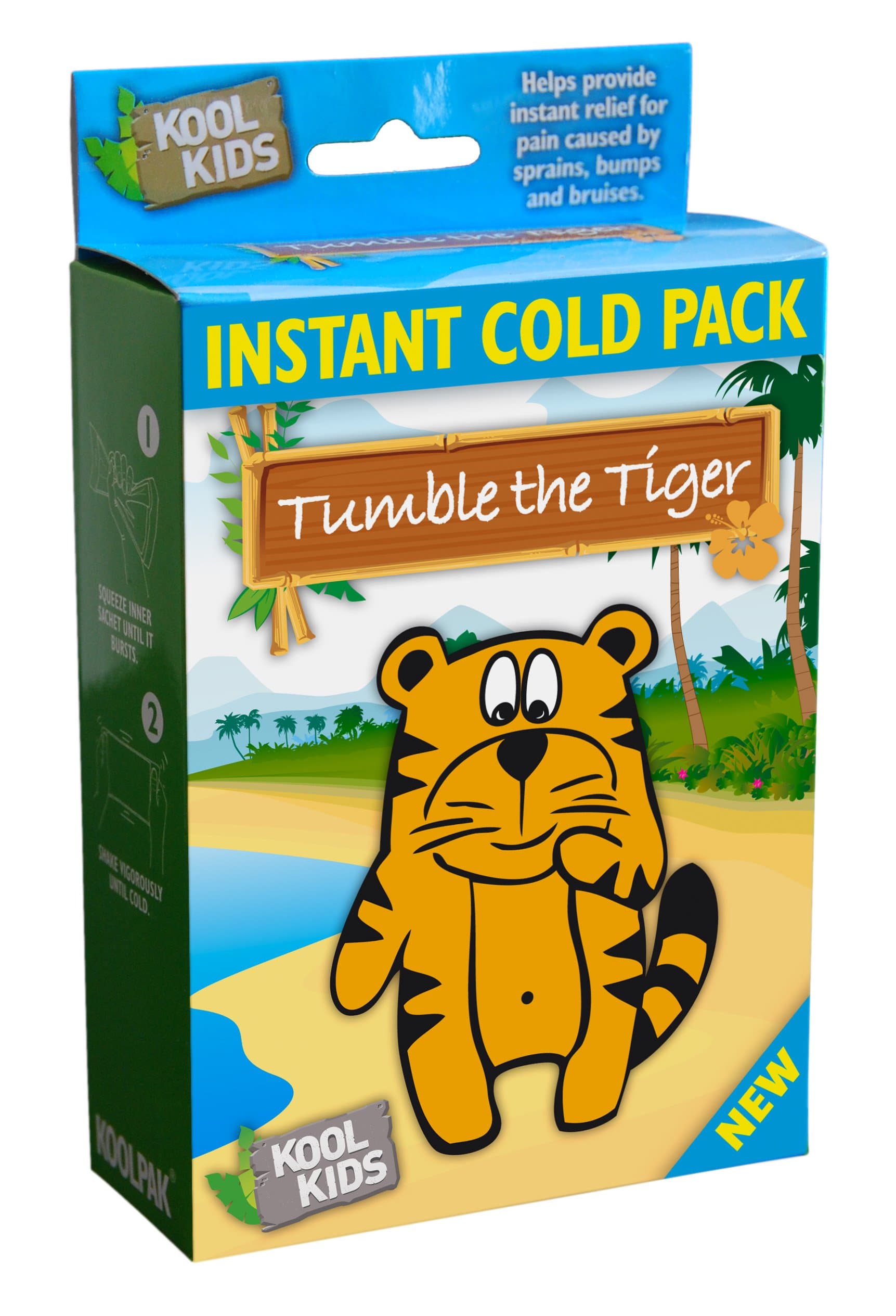 Koolpak Tumble The Tiger Instant Cold Twin Pack