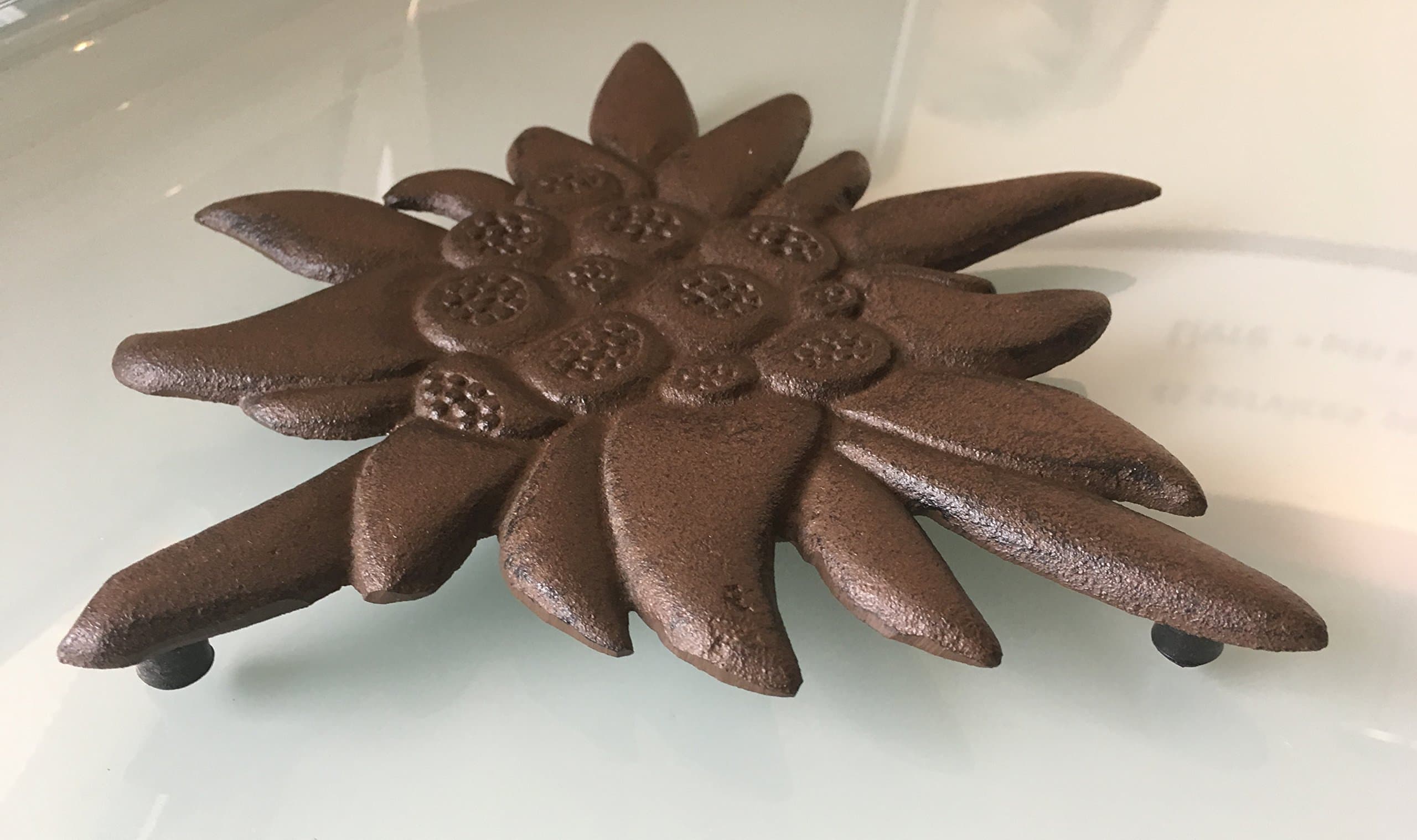 Edelweiss Flower Cast Iron Trivet