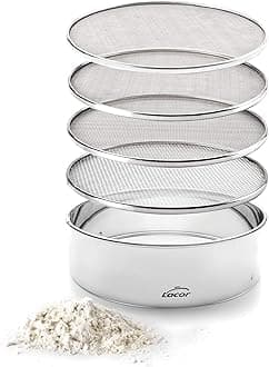 4 Mesh Sieve Interchangeable 20 Cm, Stainless Steel, Silver