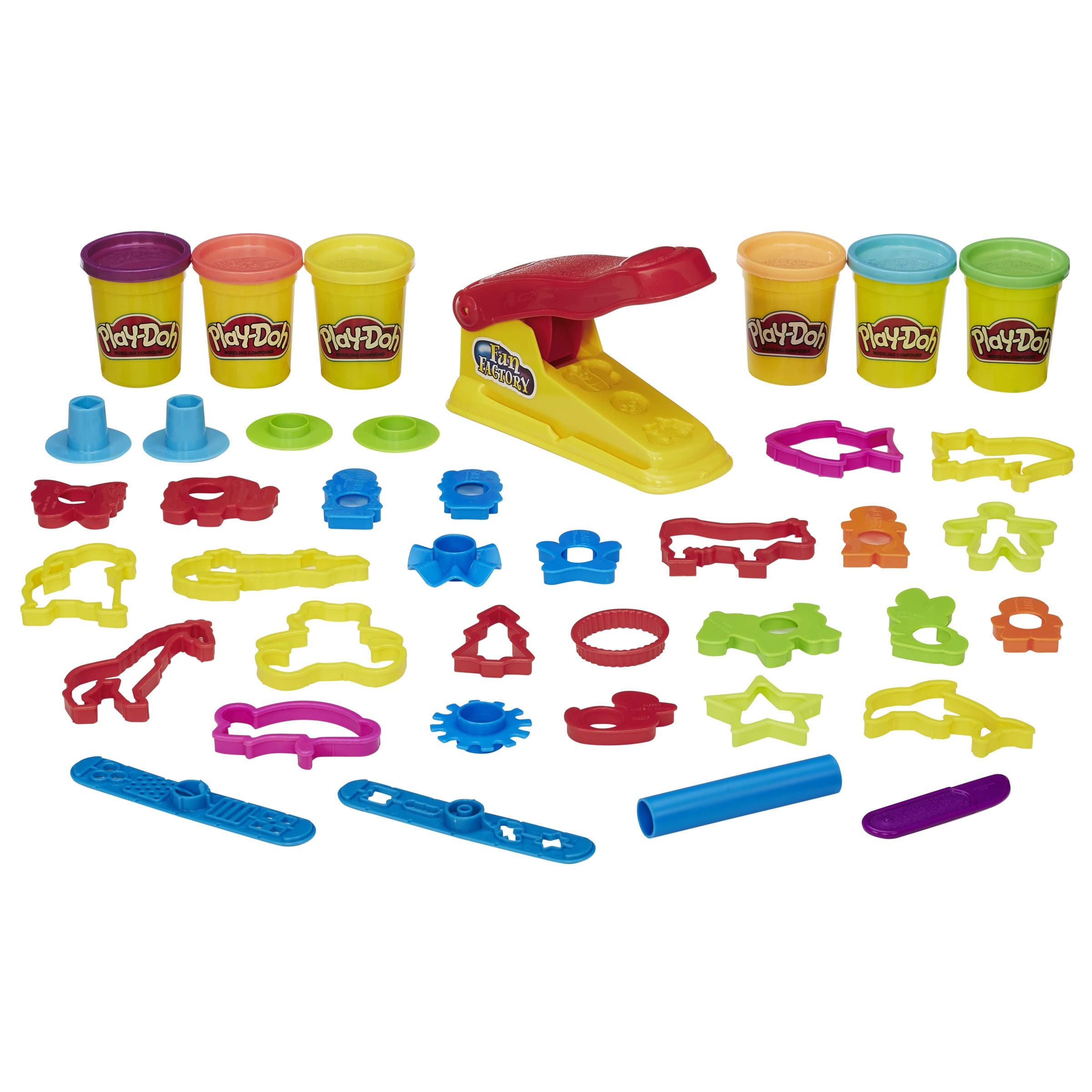 Fun Factory Deluxe Set, 31 Tools & 6 Cans, Back to School Gifts & Prizes, Kids Arts & Crafts, Preschool Toys, Ages 3+ (Amazon Exclusive)