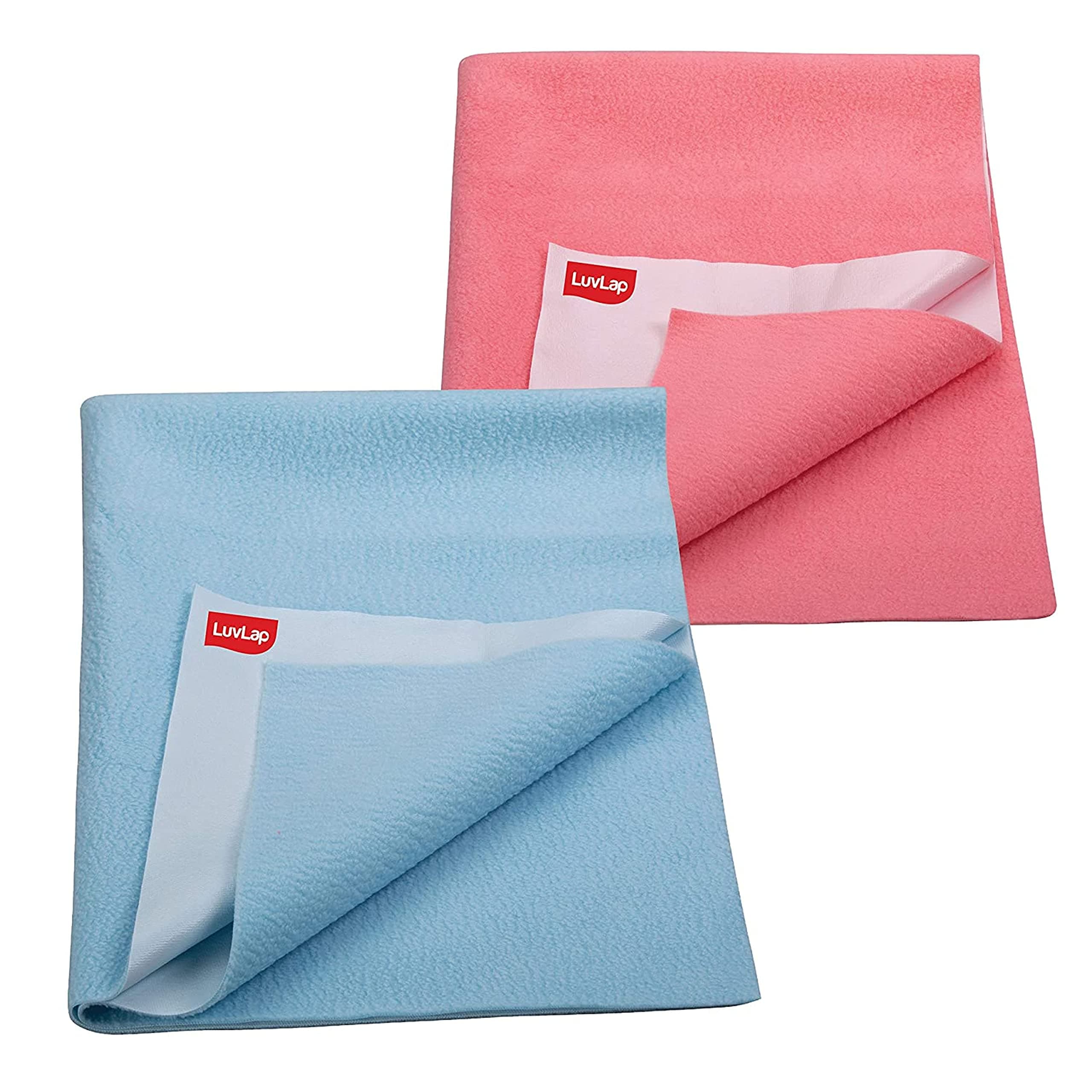 Luv LapInstadry Sheet Large (Sky Blue & Salmon Rose) Pack of 2