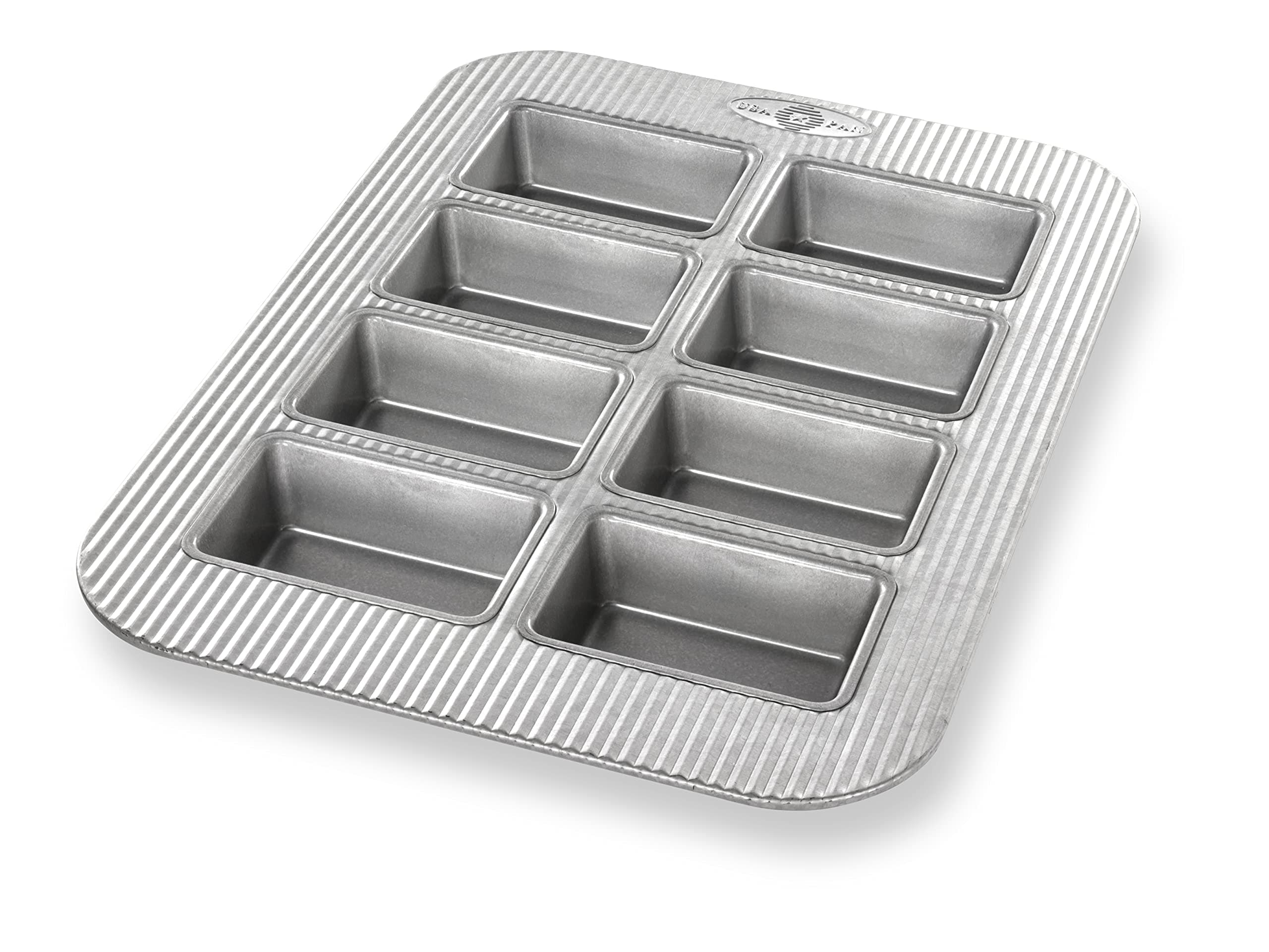 USA Pan Bakeware Nonstick Mini Loaf Pan, 8-Well