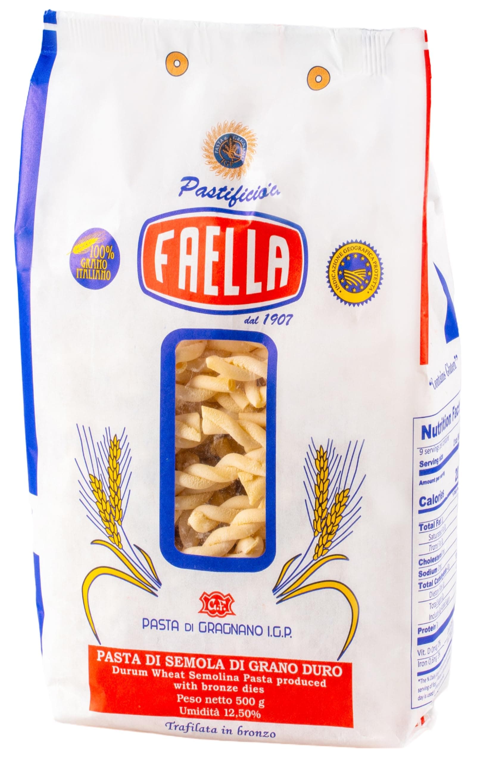 Faella Gemelli Pasta - IGP Gragnano - 1.1 lbs