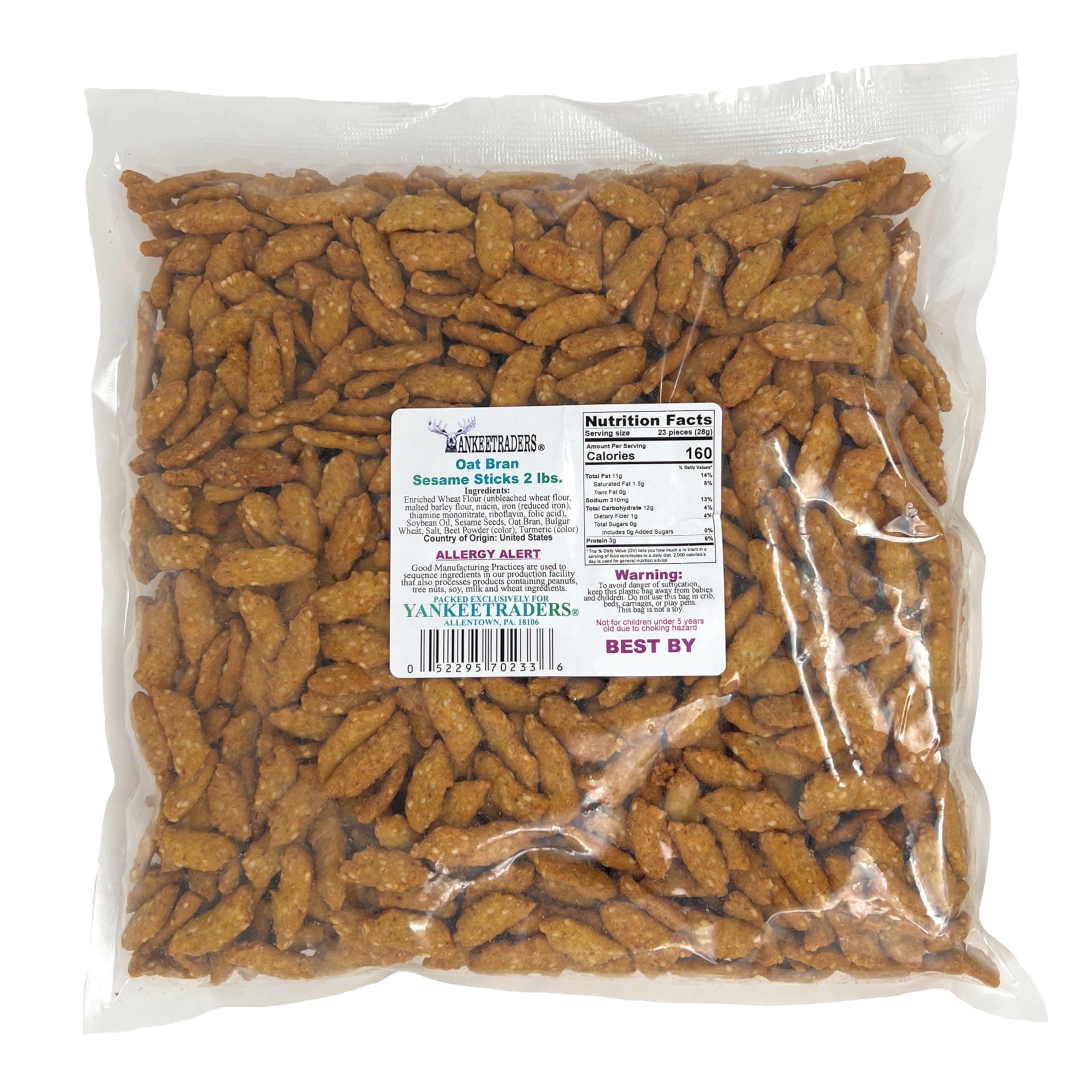 Yankee Traders Oat Bran Sesame Sticks, 2 Pound