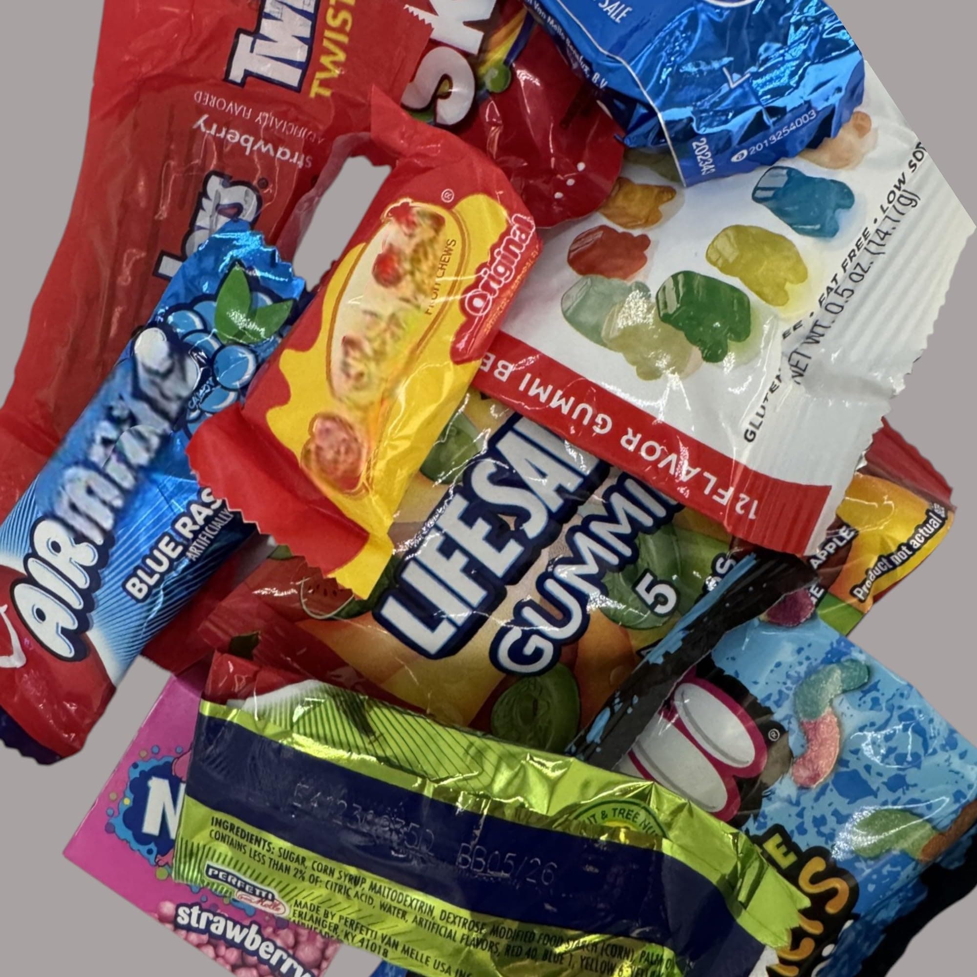 Holiday Candy Assorted Huge Party Mix-3-lbs-Individually Wrapped Bulk Candy Variety Pack Skitles, Str burst,Gummies, lollipops & More! Made in the USA! (48-Oz)