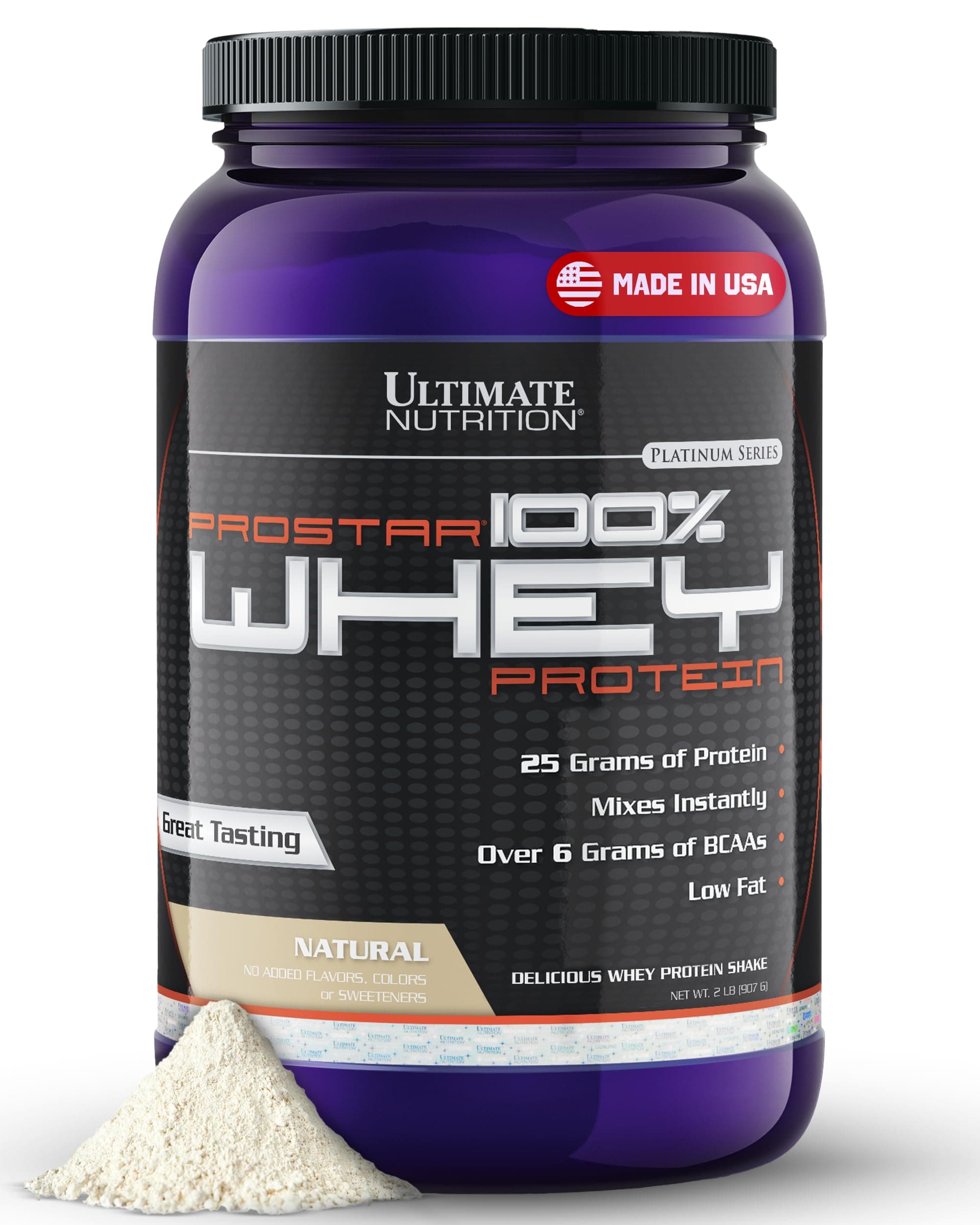 - Prostar Whey Protein Powder Isolate, Natural - Low Carb, High Protein Powder Shake for Muscle Gain & Recovery - Low Sodium, Low-Fat & Keto Friendly - 2 lbs Tub