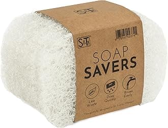 S&T INC. Bar Soap Holder for Kitchen, Bathroom, and Soap Dish, 6 Pack, Clear, 2.9 inches by 4.4 inches