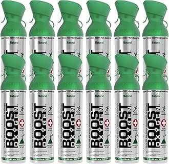 - Boost Oxygen Large Natural 10L Canister | Respiratory Support for Aerobic Recovery, Altitude, Performance & Health (12 Pack)