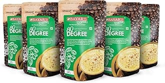 Bayar's Coffee 80 Degree Filter Coffee Powder 200g | Bold South Indian Blend with 80% Coffee & 20% Chicory |Strong Decoction & Rich Aroma | Freshly Roasted & Ground for Every Cup - Pack of 5