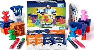 ELMER'S Squishies Mix and Match, DIY Squishy Toys, Kids Crafts, Creates 4 Mix and Match Characters, 24 Piece Kit