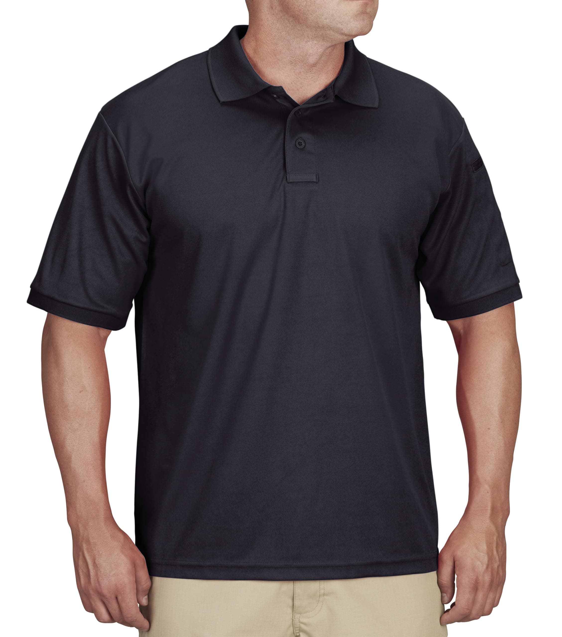 Men's Short Sleeve Polo, Moisture-Wicking Polo Shirt, Short Sleeve Shirt for Work